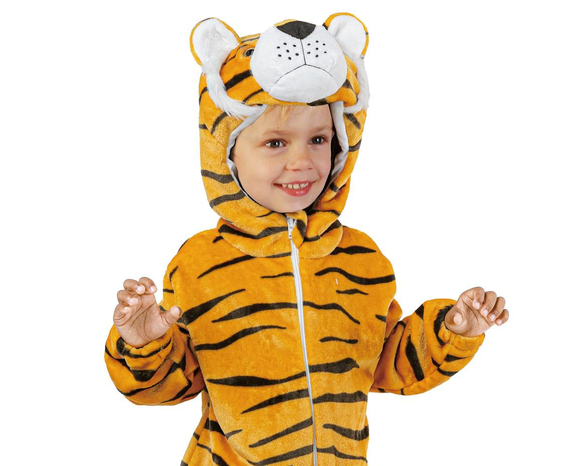 Costume for child Tiger (hooded jumpsuit), size 92/104 cm